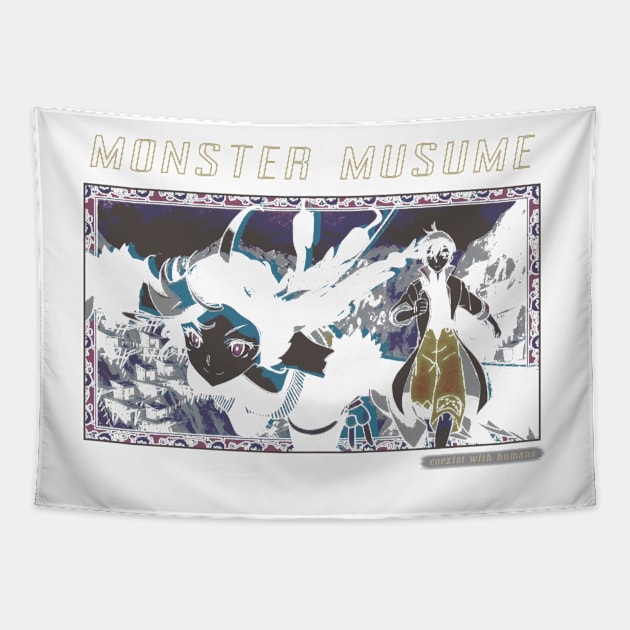 Monster Musume ''COEXIST'' V2 Tapestry by riventis66