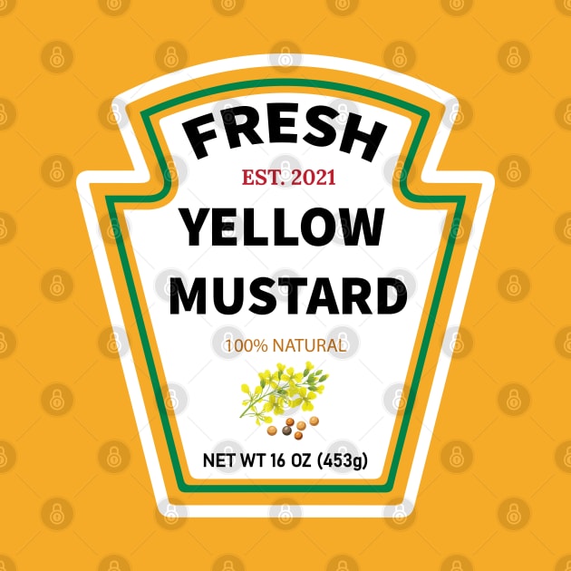 Fresh Yellow Mustard Label Costume by SamArtsify