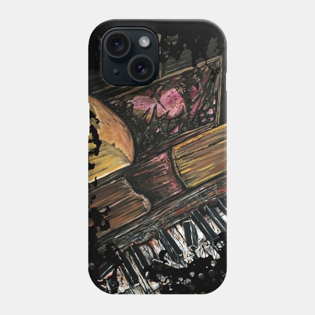 Broken Piano Phone Case by adamzworld