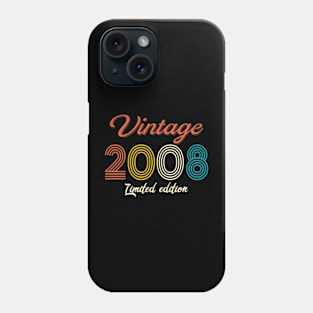 Vintage 2008 Limited Edition 14th Birthday 14 Year Old Gift Phone Case