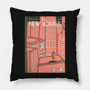 New Yorker Vintage Cover Pillow