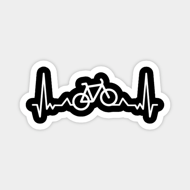 Cycling Heartbeat Bike Gift Magnet by Bestseller