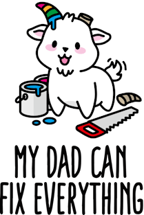 My dad can fix everything Unicorn daughter father Magnet