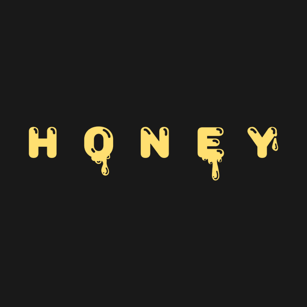 Honey dripping lettering by MugDesignStore