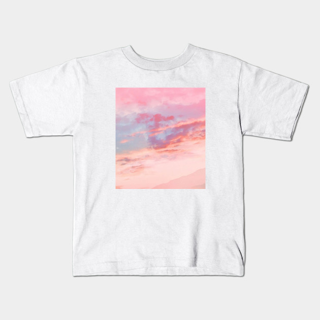 Sunset Clouds Oil Painting Clouds Kids T Shirt Teepublic