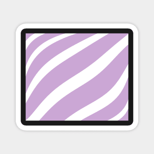 Abstract pattern - purple and white. Magnet