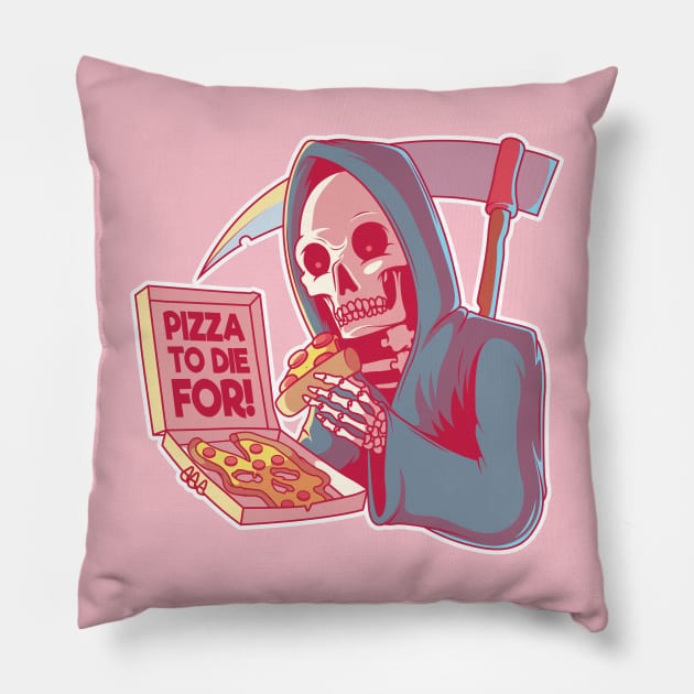 Pizza to Die For! Pillow by Cool Abstract Design