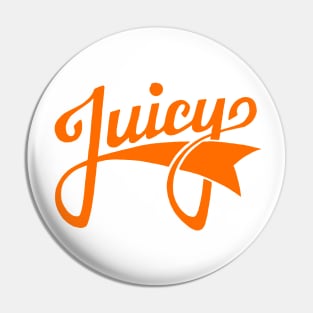 Juicy Festival with Backprint orange Pin