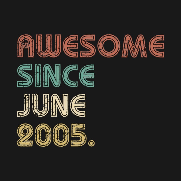 Totally awesome since 2005, 14th birthday gifts for men, 14th birthday gift, 14th birthday tshirt, gift for 14th Birthday for men Father Day by johnii1422