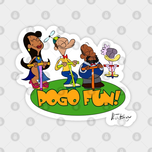 Pogo Fun! Magnet by D.J. Berry