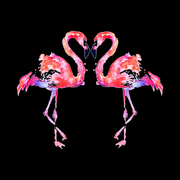 Flamingo's in love by Jambo Designs