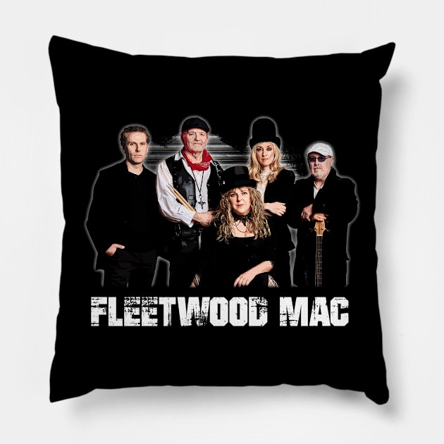 Rhiannon's Echoes Fleetwood Mac's Mystical Journey Pillow by Iron Astronaut