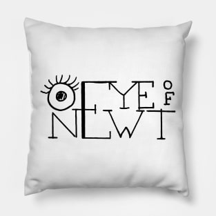 Shakespeare's Eye of newt Retro Lettering design Pillow