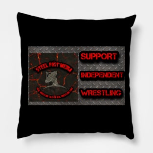 Classic Logo Support Independent Wrestling Pillow