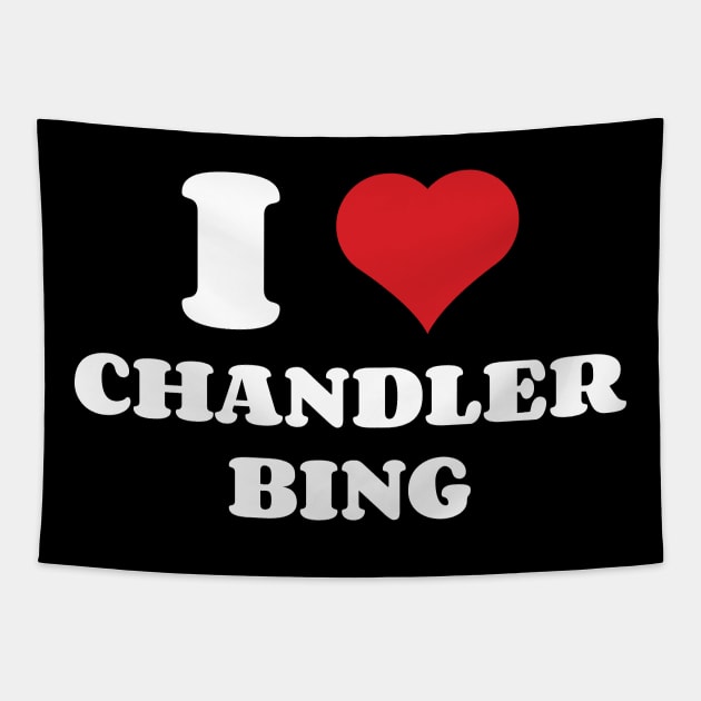 I Heart Chandler Bing Tapestry by Emma