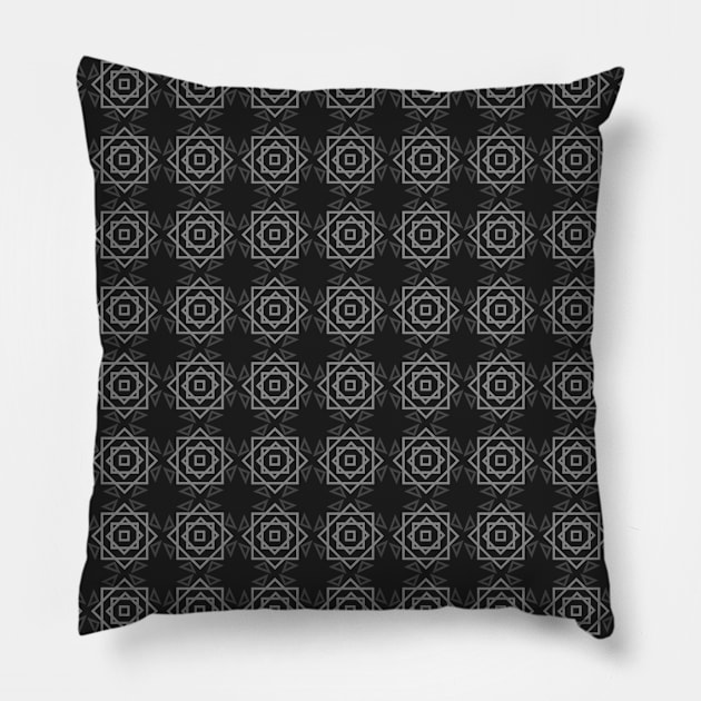 grey seamless pattern Pillow by Spinkly