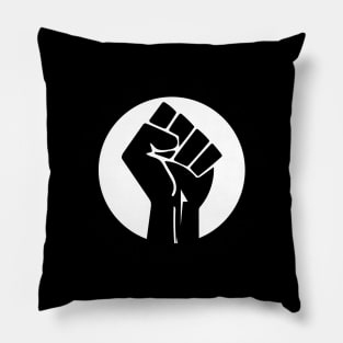 Black Lives Matter Fist and Circle No Wording Pillow