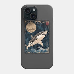 Vintage Japanese Shark 04 Phone Case