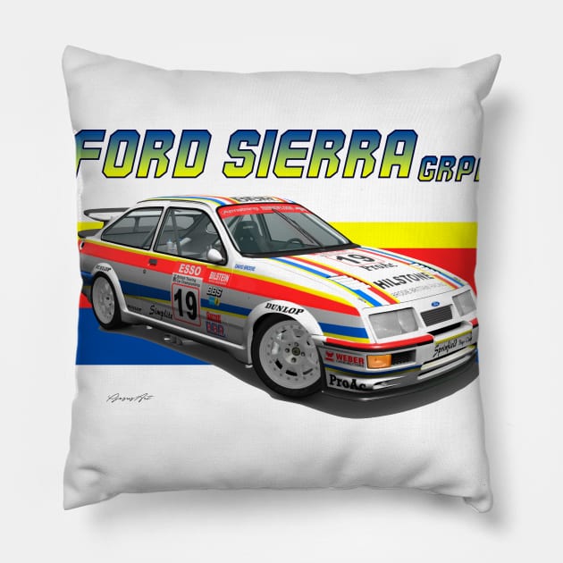 GrA Ford Sierra RS Cosworth Pillow by PjesusArt