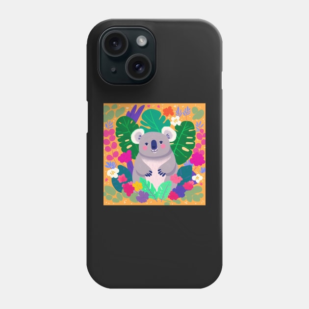 Koala in the Australian bush II Phone Case by RoseAesthetic