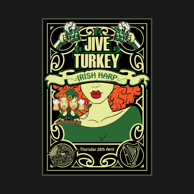 Jive Turkey Irish Harp by Daribo