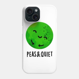 Peas And Quiet Cute Veggie Pea Pun Phone Case