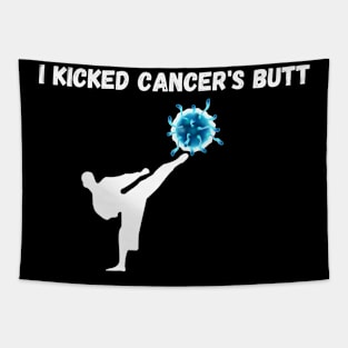 I kicked cancer's butt Tapestry