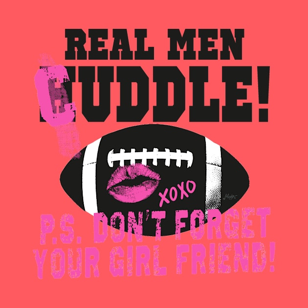 Real Football Men Cuddle by Mudge