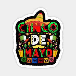 Cinco De Mayo Mexican Fiesta 5 De Mayo Magnet