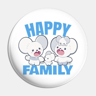 Cute Mouse - Happy Family Monster Pin