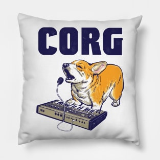 Corgi Vocoder Synthesizer Dog Pillow