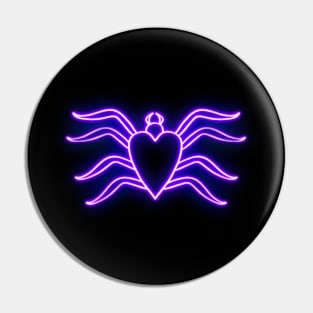 Neon Spider Pin