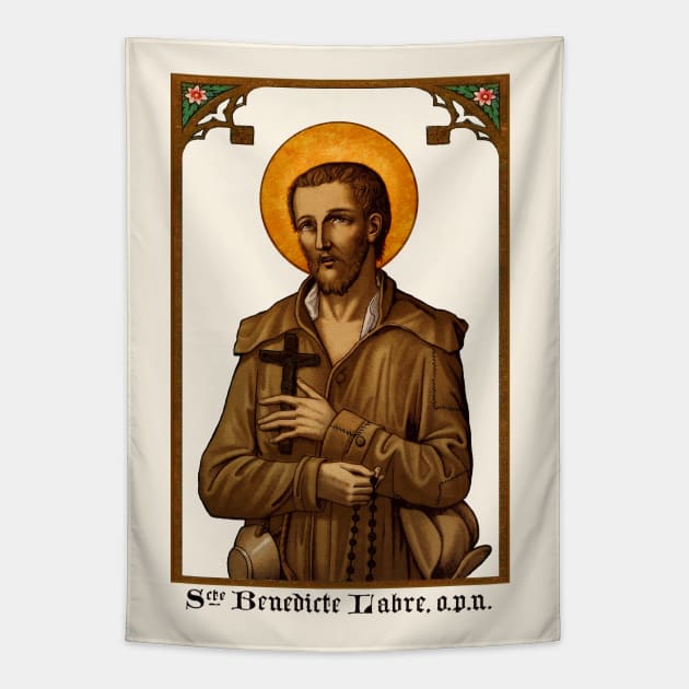 St. Benedict Joseph Labre, pray for us! Tapestry by Catholicamtees