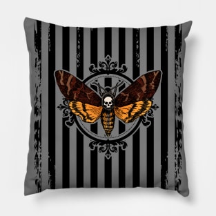 Gothic Death Moth Pillow