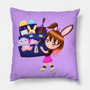 Busy Chibi Bunnibi Pillow