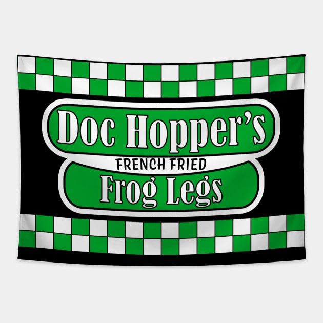 Doc's Frog Legs Tapestry by rexthinks