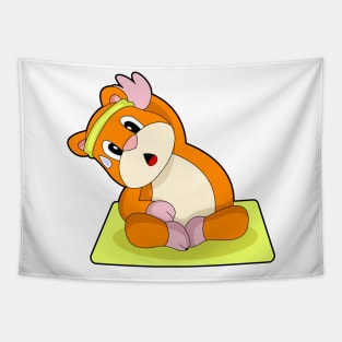 Hamster Yoga Fitness Sports Tapestry