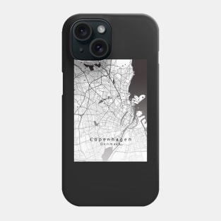 Copenhagen Denmark City Map Phone Case