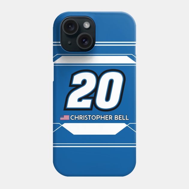 Christopher Bell #20 2023 NASCAR Design Phone Case by AR Designs 