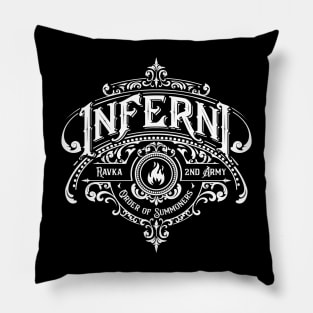 Shadow and Bone: Inferni (monochrome) Pillow