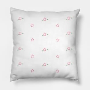 Cute Coquette pale pink flowers Pillow