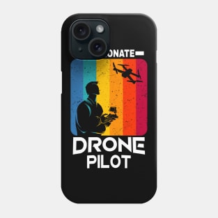 Passionate Drone Pilot vintage retro Drones Flyer Phone Case