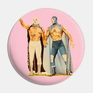 Santo and Blue Demon Tee Pin