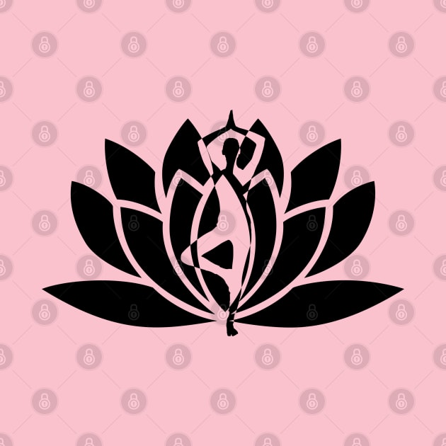 Yoga Flower by Flamingo Design