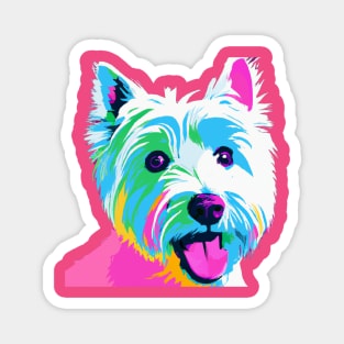 West Highland White Terrier Pop Art - Dog Lover Gifts Magnet