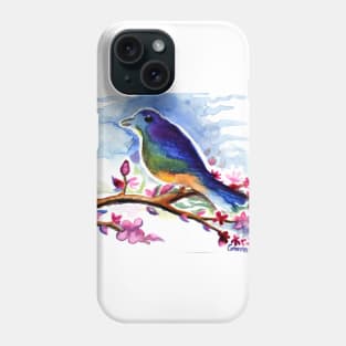 Bird and flowers Phone Case