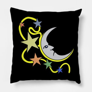 Stars and a Moon Pillow