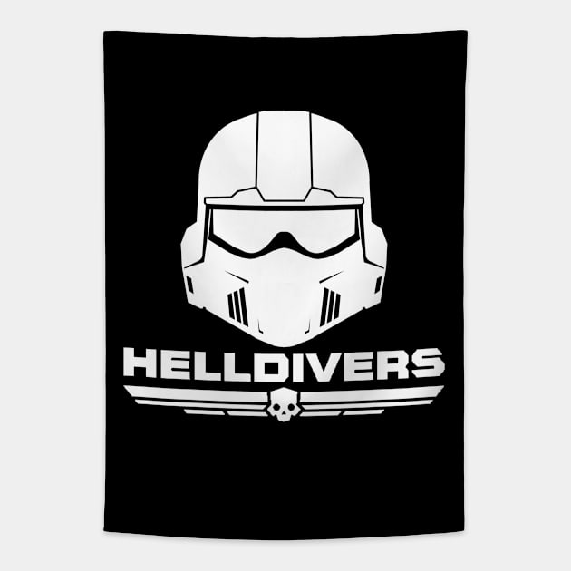 Helldivers Minimalist Tapestry by Vatar