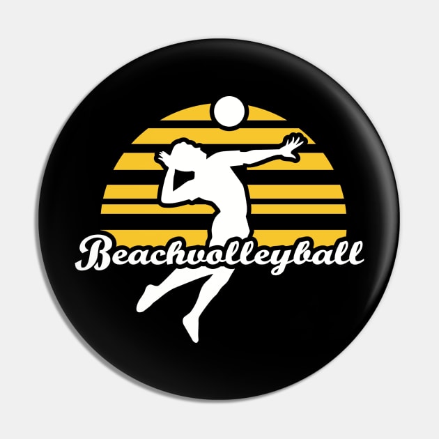 Beach volleyball Pin by Designzz