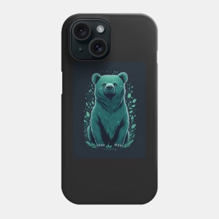 Bear In Creepy Forest Phone Case